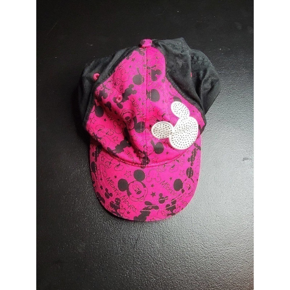 WALT DISNEY PARKS AUTHENTIC ORIGINAL MICKEY MOUSE BASEBALL CAP HAT BLINGE SOUVEN